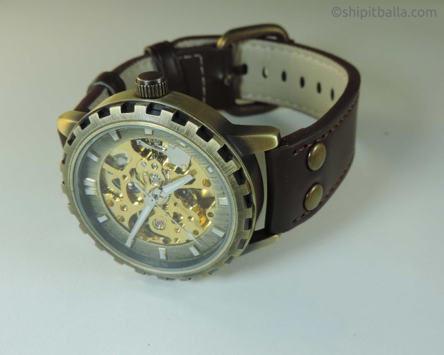 Brass Skeleton Watch 3wf